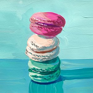 Süßer Macaron-Turm