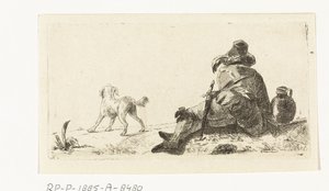 Mann mit Hund
