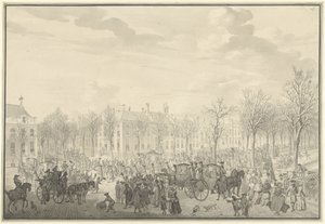 Ankunft von Prinz Wilhelm V. in Den Haag, 10. November 1762