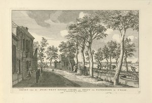 Ansicht der Südwest-Binnensingel (Zuidwal) in Den Haag