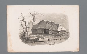 Ansicht einer Scheune (Anfänge der Landschaften, Serie) von Paulus Lauters