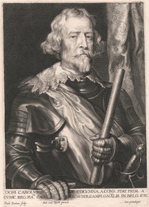 Dom Carolus de Columna a Cons. Stat. Prim. a Cubic. Reg. Matis. Cath. Magister Campi. Gnalis. in. Belg. Etc von Paulus Pontius