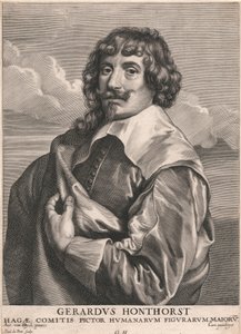 Gerardus Honthorst, Comitis Pictor Humanarum Figurarum Majoru von Paulus Pontius
