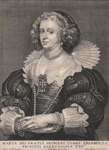 Maria dei Gratia Princeps, Comes Arenbergiæ, Princeps Barbansonia etca. von Paulus Pontius