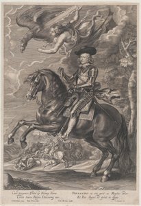 Porträt des Kardinal-Infanten Ferdinand von Österreich zu Pferd, ca. 1640-1653 von Paulus Pontius