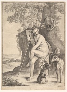 Sitzende Figur der Diana, der Jägerin, 1625-77