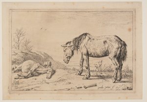 Das abgenutzte Pferd, aus der Serie von Pferden