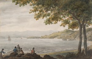 Shad-Fischer am Ufer des Hudson River, 1811-ca. 1813 von Pavel Petrovic Svin