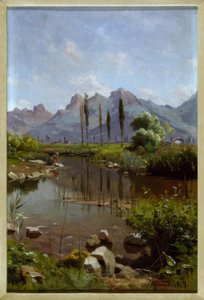 Bachufer am Genfersee von Peder Monsted