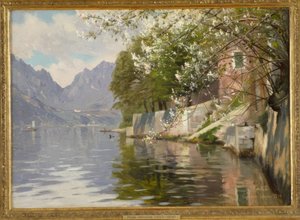 Frühlingstag am Luganer See von Peder Monsted