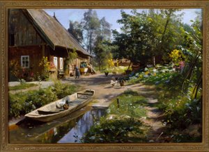 Sonniger Tag auf dem Lande von Peder Monsted