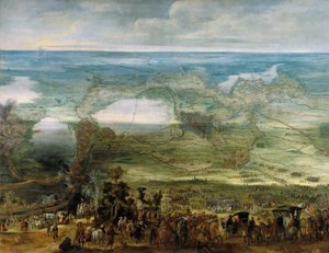 Isabel Clara Eugenia auf dem Gelände von Breda