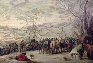 Truppen bei der Belagerung von Aire Sur La Lys von Peeter Snayers