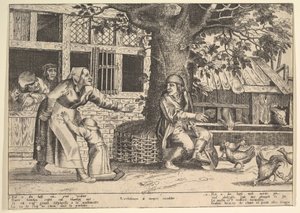 Der unterdrückte Ehemann von Peeter van der Borcht