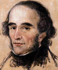 Porträt von Nicolo Paganini (1782-1840) italienischer Geiger und Komponist von Pelagio Palagi