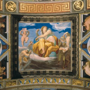 Personifikation der Astrologie, Fresko als Teil einer Serie von 7 freien Künsten