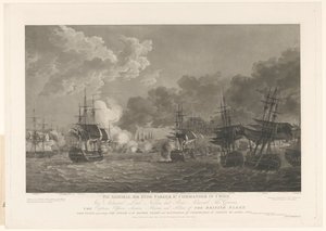 Ansicht der Seeschlacht bei Kopenhagen, 1801