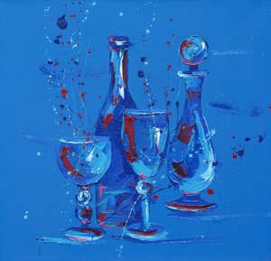 Stillleben in Blau, 2005 von Penny Warden