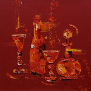 Stillleben in Rot