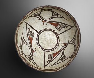 Teigschüssel mit geometrischen Mustern von People Zuni