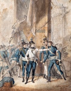 Prinz Karl XIII. von Schweden in der Schlacht von Hogland am 17. Juli 1788