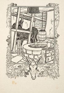 Wasser schöpfen, aus Hundert Anekdoten über Tiere, veröffentlicht 1924 von Percy J. Billingshurst