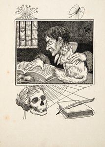 Sonnini und seine Katze, aus Hundert Anekdoten über Tiere, veröffentlicht 1924