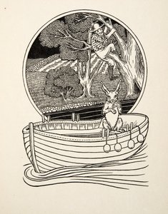 Der gefangene Fänger, aus Hundert Anekdoten über Tiere, veröffentlicht 1924 von Percy J. Billingshurst