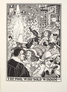 Der Narr, der Weisheit verkaufte, aus Fontaine Fabeln, veröffentlicht 1905 (Gravur) von Percy J. Billingshurst