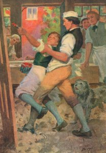 Illustration für Adam Bede von George Eliot (Farblithografie) von Percy Tarrant