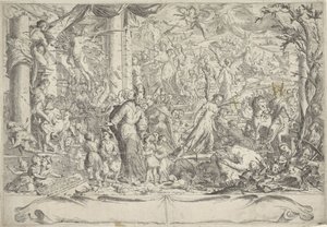 Allegorie auf das menschliche Leben von Peregrino Mazzocati