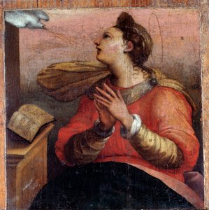 Jungfrau der Verkündigung (Detail) von Perino del Vaga