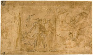 Studie für Perseus befreit Andromeda