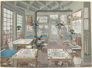 Architekten-Zeichenraum, 1884