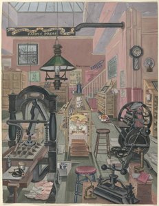 Druckerei, 1870