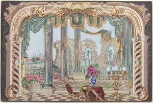 Bühnenhintergrund, 1935-1942 von Perkins Harnly