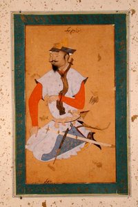 Ein turkmenischer Gefangener der Moguln, aus dem Großen Clive Album von Persian School