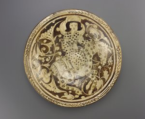 Schale, Region Kashan, Iran, Saljuq-Dynastie, spätes 12. bis frühes 13. Jahrhundert von Persian School