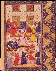 Fol.5r Initiationstanz, aus einem Gedichtbuch von Hafiz Shirazi (ca. 1325-ca. 1388)