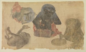Vier gefangene Dämonen, 1470-1500 von Persian School