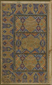 Illuminierte Doppelseite aus einem Khamsa (Quintett) von Nizami, Iran, Safawidenzeit, ca. 1550-75