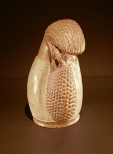 Inka-Töpfergefäß in Form eines Maiskolbens von Peruvian School