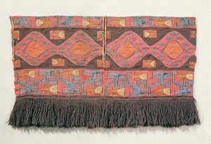 Hemd aus Interlock-Wolltapisserie, Nazca-Kultur von Peruvian School
