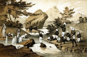 Hindoo-Kostüme, Mauritius, graviert von James Queen, veröffentlicht von Peter S. Duval