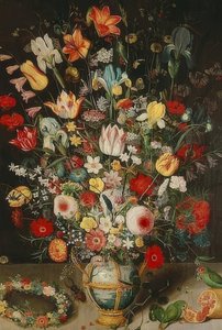 Vase mit Blumen von Peter Binoit