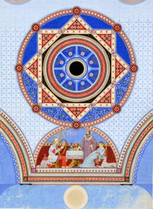 Ottawa Opernhaus, Ottawa, Illinois, Wandstencil-Design, ca. 1875 von Peter Bonnett Wight