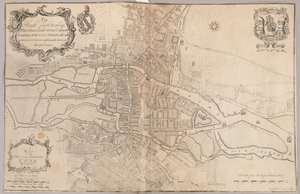 Eine Karte der Stadt und Vororte von Cork von Peter Butler