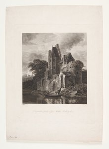 Burgruine an einem Fluss