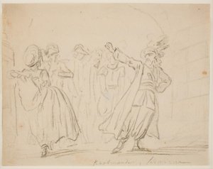 Szene aus Der Kaufmann von Smyrna von Peter Cramer