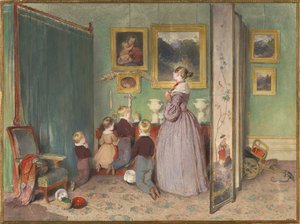 Das Abendgebet Erzherzogin Sophie mit Kindern, 1839